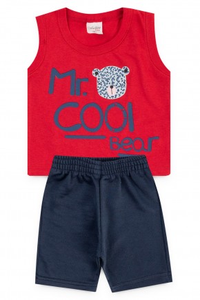 conjunto regata urso vermelho piradinhos