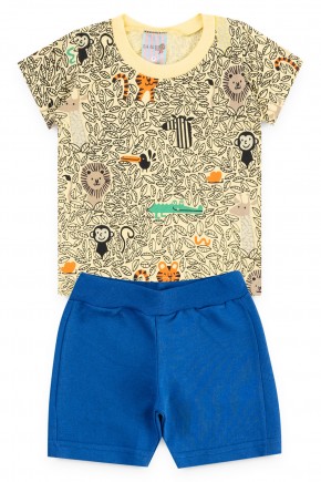 conjunto amarelo zoo piradinhos