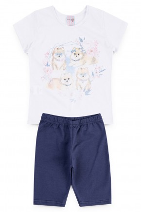conjunto blusa cachorro piradinhos
